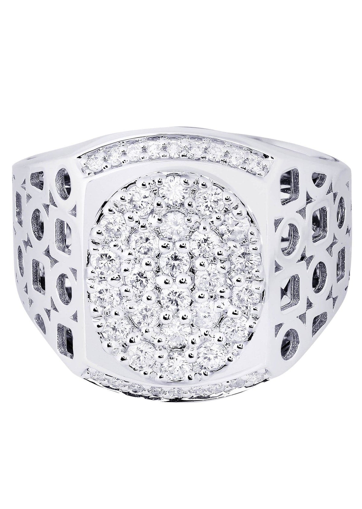 White Gold Mens Diamond Ring| 1.01 Carats| 12.31 Grams