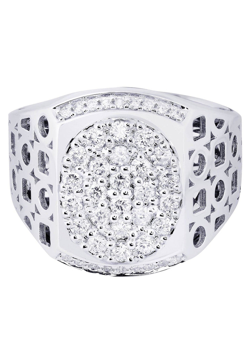 White Gold Mens Diamond Ring| 1.01 Carats| 12.31 Grams