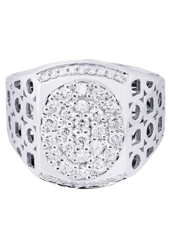 White Gold Mens Diamond Ring| 1.01 Carats| 12.31 Grams