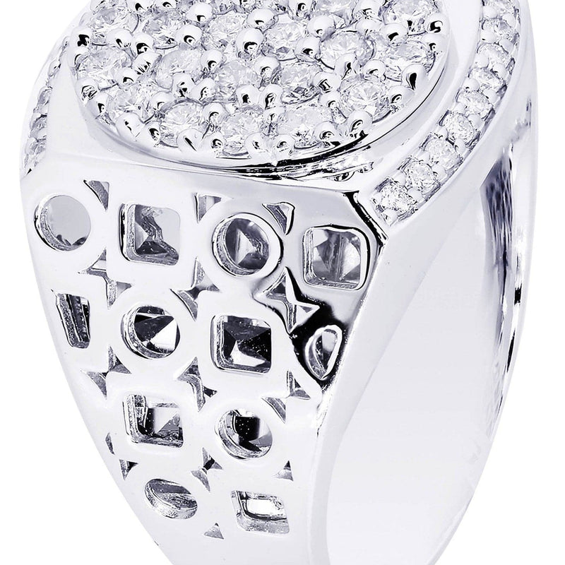 White Gold Mens Diamond Ring| 1.01 Carats| 12.31 Grams
