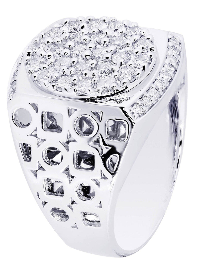 White Gold Mens Diamond Ring| 1.01 Carats| 12.31 Grams