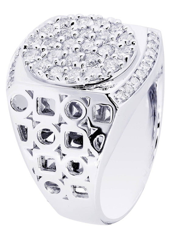 White Gold Mens Diamond Ring| 1.01 Carats| 12.31 Grams