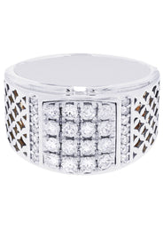 White Gold Mens Diamond Ring| 0.91 Carats| 12.64 Grams