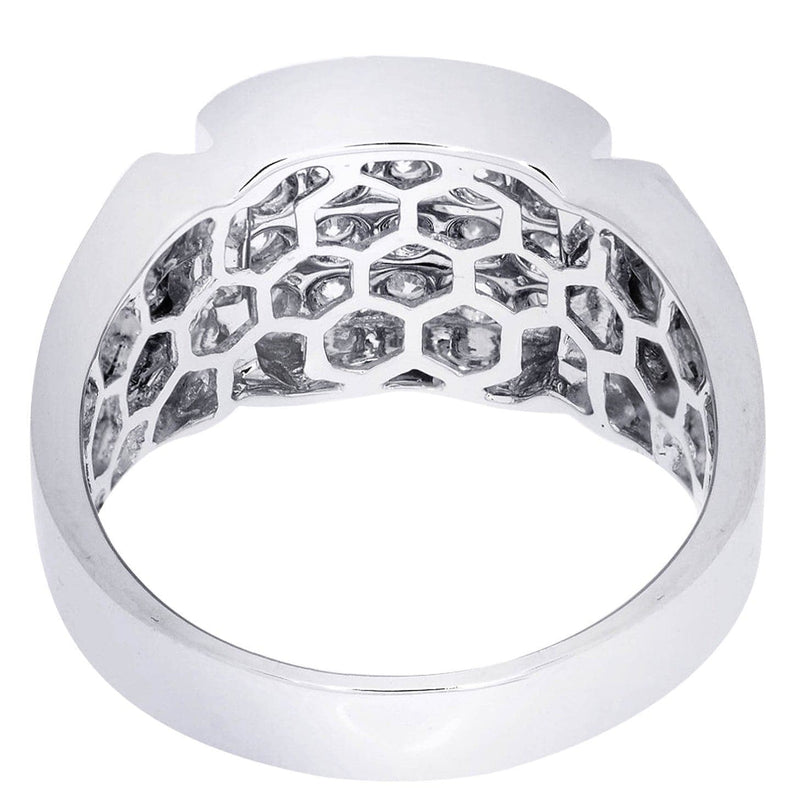 White Gold Mens Diamond Ring| 1.46 Carats| 9.94 Grams