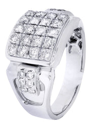 White Gold Mens Diamond Ring| 1.46 Carats| 9.94 Grams