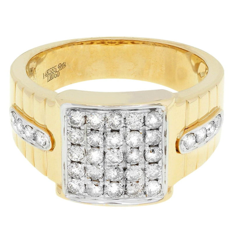 Mens Diamond Ring / Pinky Diamond Ring| 0.88 Carats