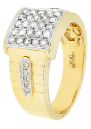Mens Diamond Ring / Pinky Diamond Ring| 0.88 Carats