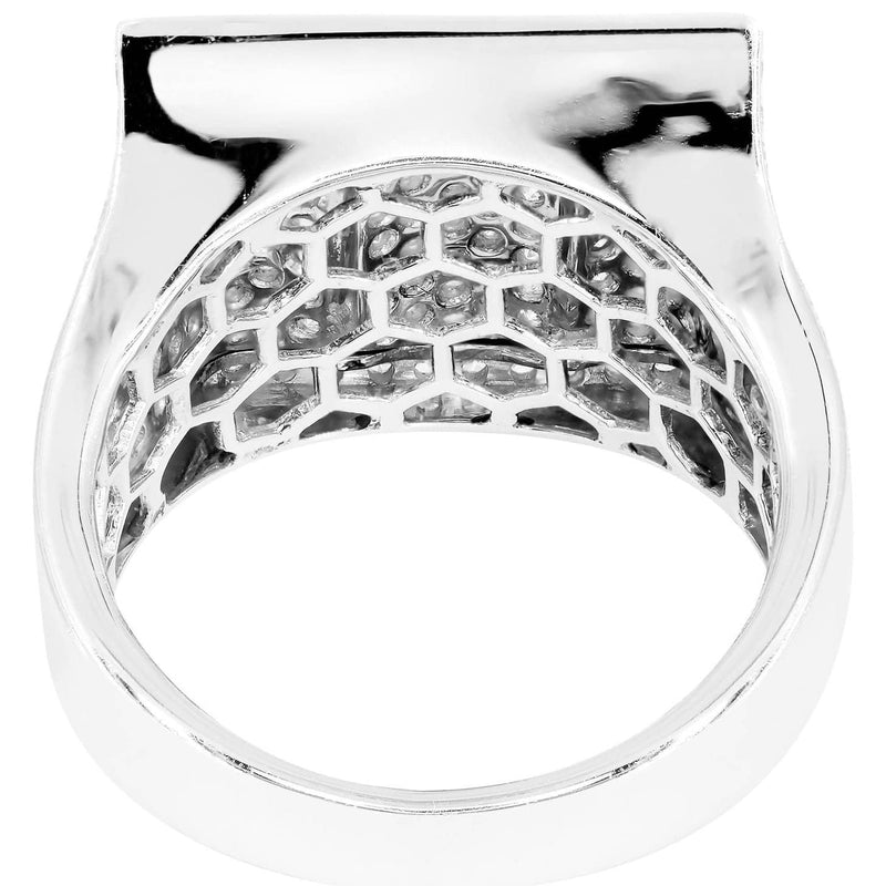 White Gold Mens Diamond Ring| 2.18 Carats| 11.35 Grams