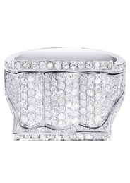 White Gold Mens Diamond Ring| 2.18 Carats| 11.35 Grams