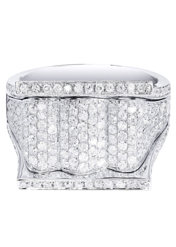White Gold Mens Diamond Ring| 2.18 Carats| 11.35 Grams
