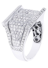 White Gold Mens Diamond Ring| 2.18 Carats| 11.35 Grams
