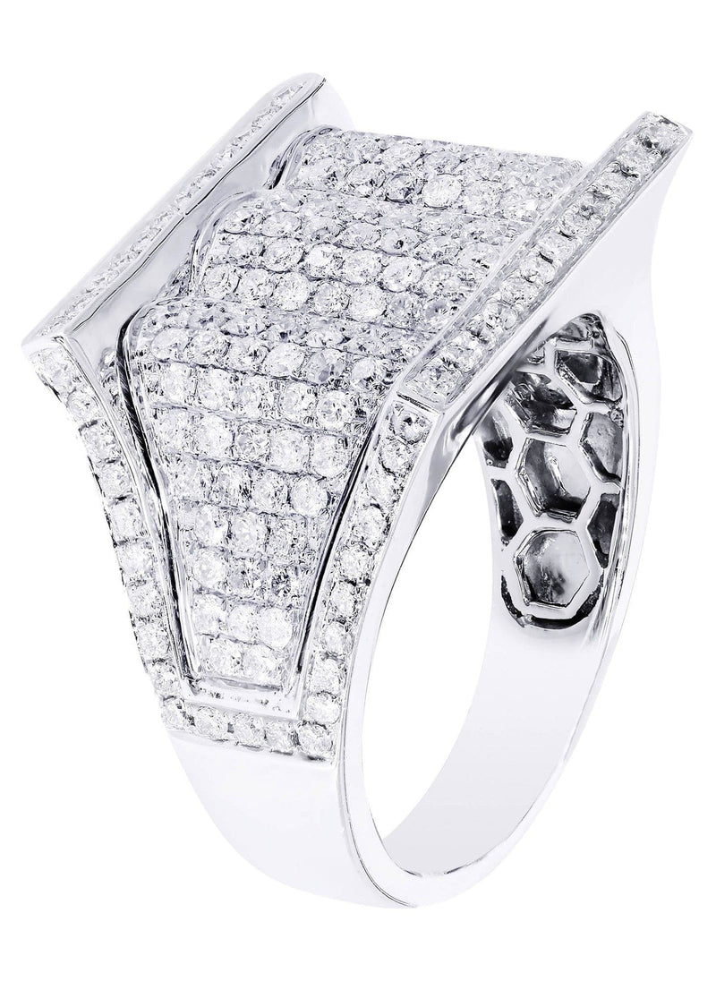 White Gold Mens Diamond Ring| 2.18 Carats| 11.35 Grams