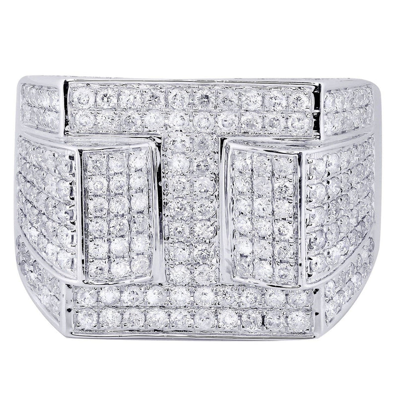 White Gold Mens Diamond Ring| 2.31 Carats| 13.01 Grams