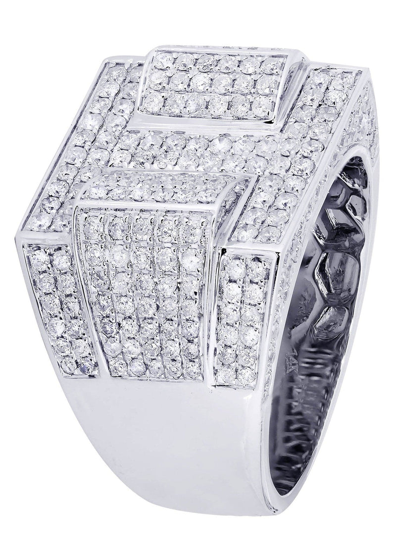 White Gold Mens Diamond Ring| 2.31 Carats| 13.01 Grams