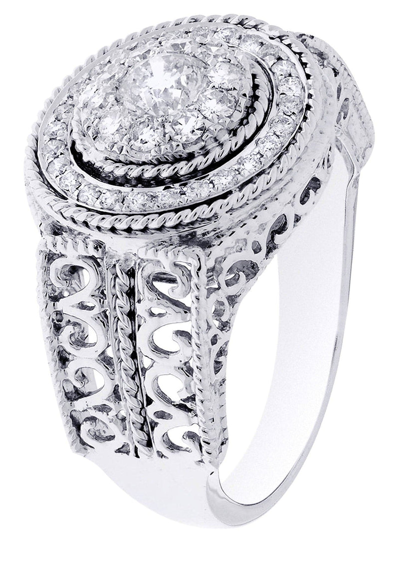 White Gold Mens Diamond Ring| 1.04 Carats| 8.41 Grams