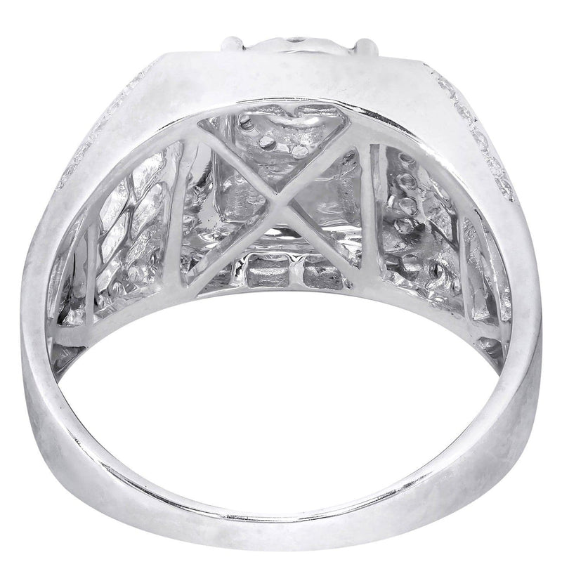 White Gold Mens Diamond Ring| 0.84 Carats| 8.54 Grams