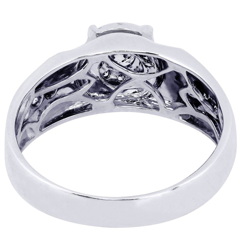 White Gold Mens Diamond Ring| 0.76 Carats| 6.6 Grams