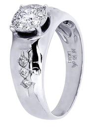 White Gold Mens Diamond Ring| 0.76 Carats| 6.6 Grams
