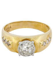 Mens Diamond Ring / Pinky Diamond Ring| 0.75 Carats