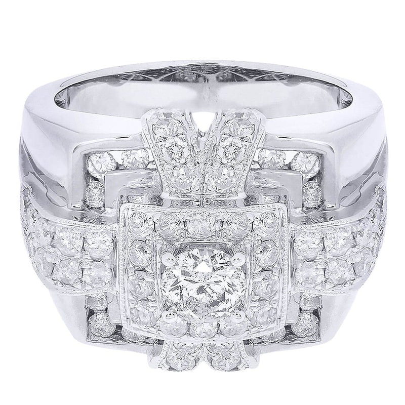 White Gold Pinky Diamond Ring| 2.32 Carats| 15.53 Grams
