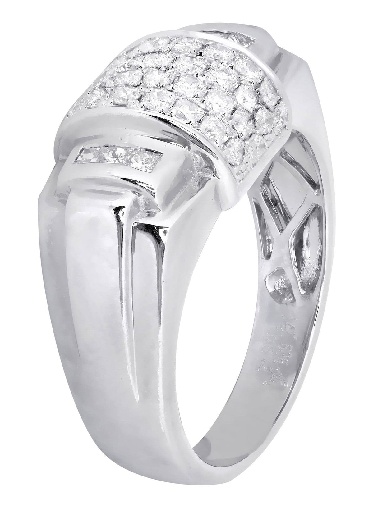 White Gold Pinky Diamond Ring| 0.7 Carats| 7.83 Grams