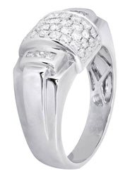 White Gold Pinky Diamond Ring| 0.7 Carats| 7.83 Grams