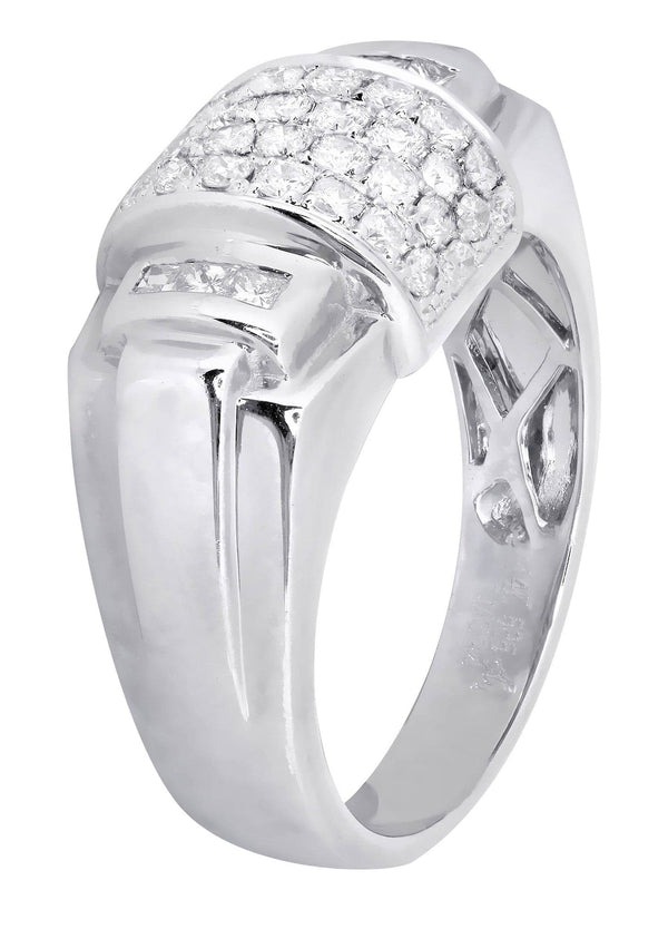 White Gold Pinky Diamond Ring| 0.7 Carats| 7.83 Grams