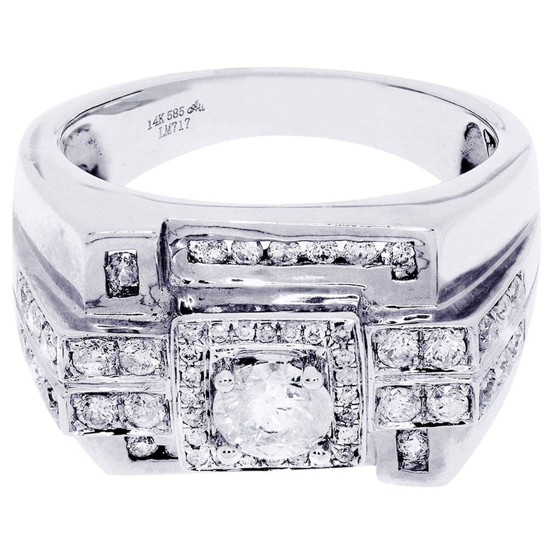 White Gold Pinky Diamond Ring| 4.24 Carats| 14.24 Grams