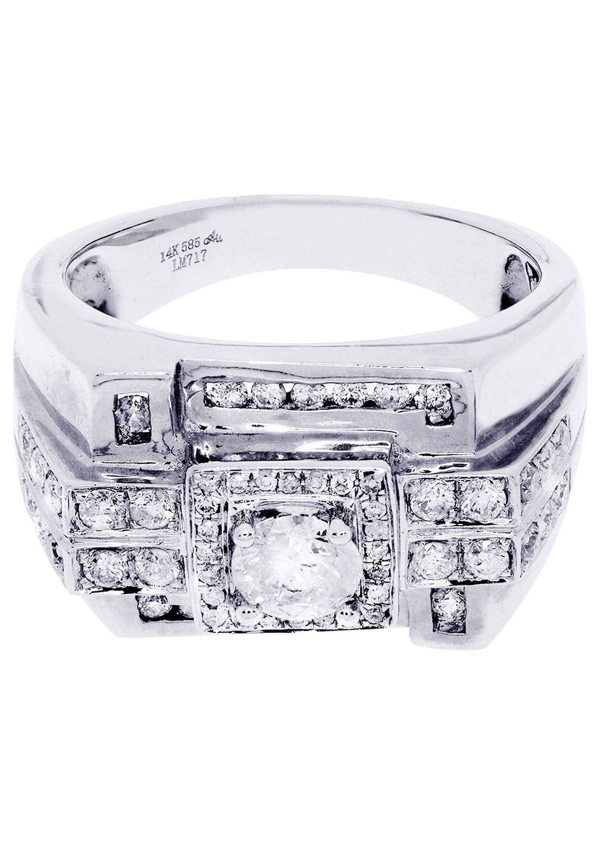 White Gold Pinky Diamond Ring| 4.24 Carats| 14.24 Grams