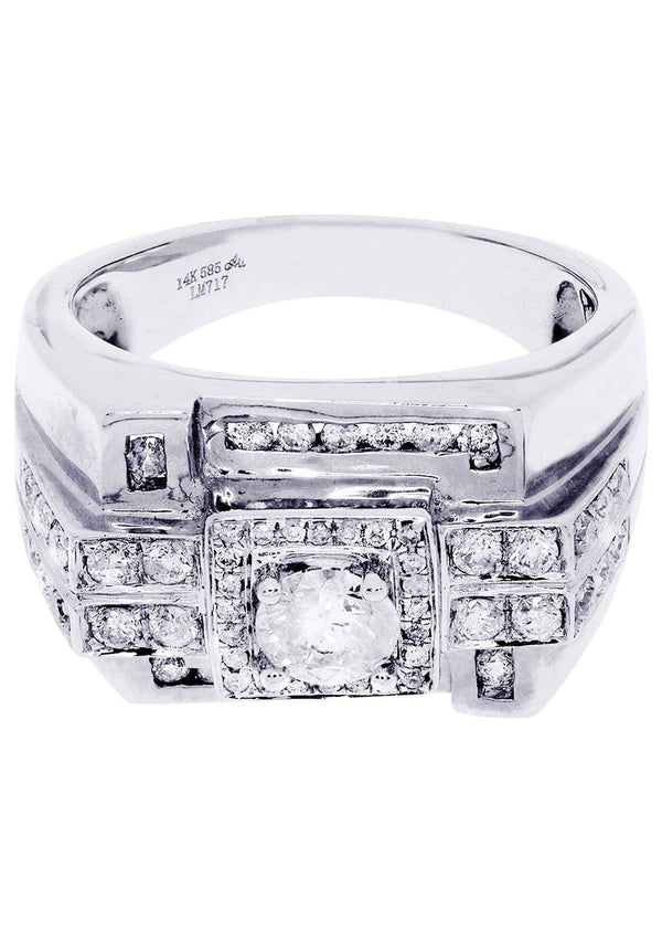 White Gold Pinky Diamond Ring| 4.24 Carats| 14.24 Grams