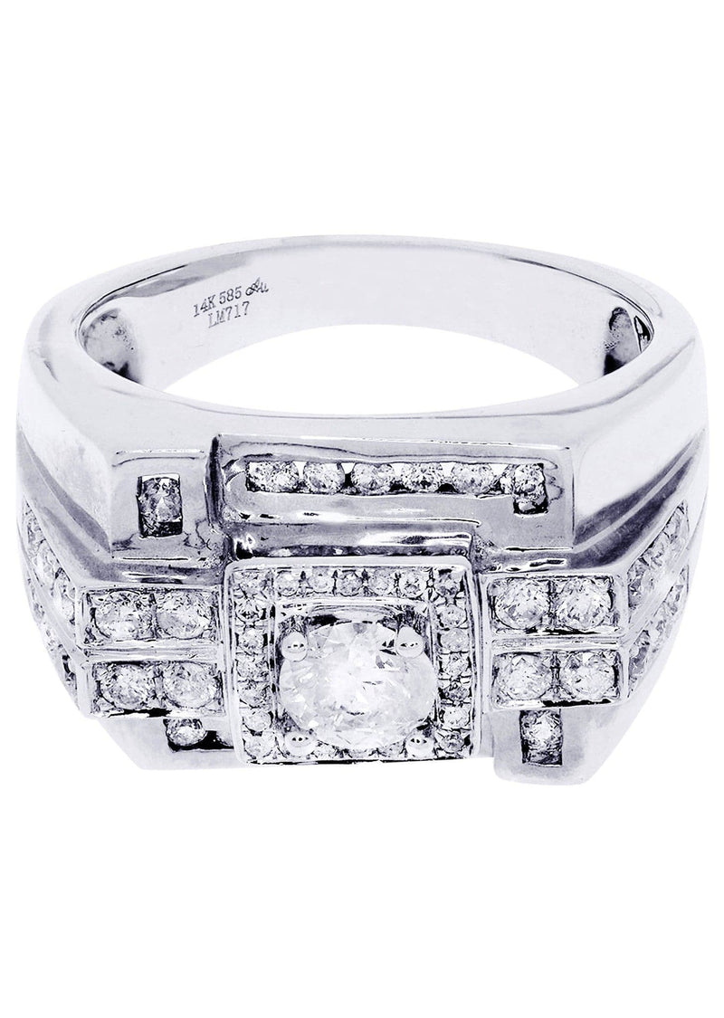 White Gold Pinky Diamond Ring| 4.24 Carats| 14.24 Grams