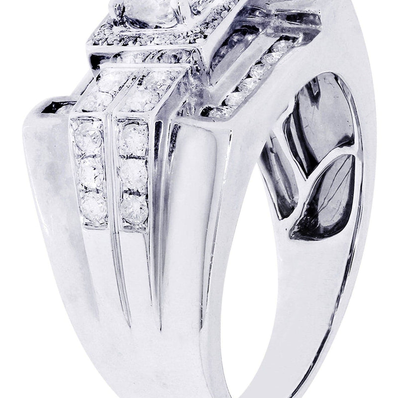 White Gold Pinky Diamond Ring| 4.24 Carats| 14.24 Grams