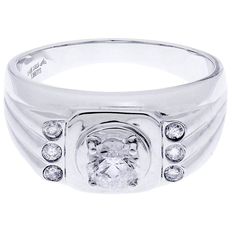 White Gold Pinky Diamond Ring| 0.72 Carats| 7.77 Grams