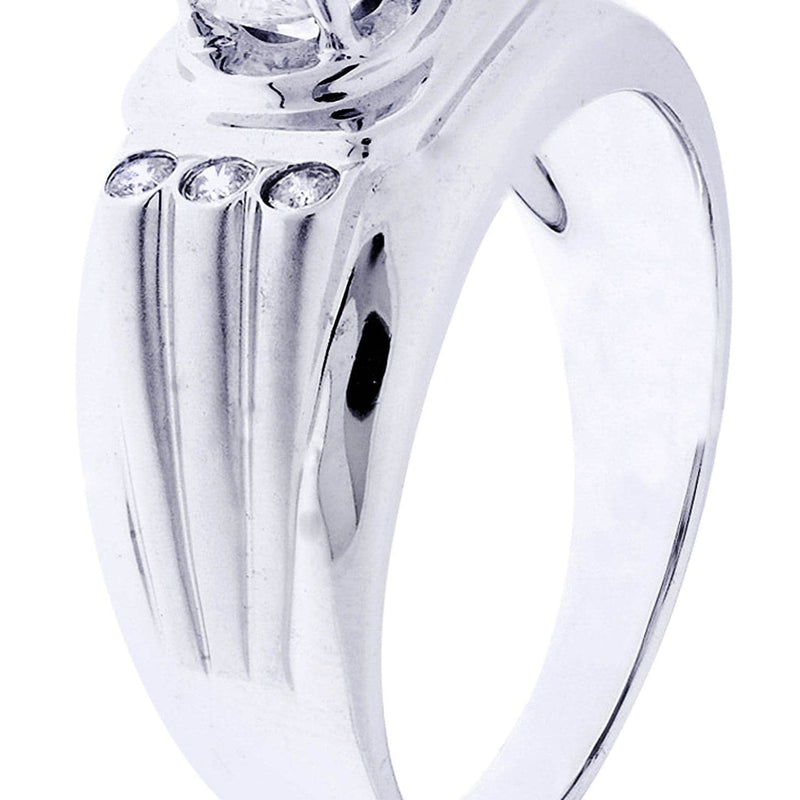 White Gold Pinky Diamond Ring| 0.72 Carats| 7.77 Grams