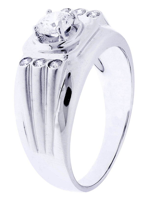 White Gold Pinky Diamond Ring| 0.72 Carats| 7.77 Grams