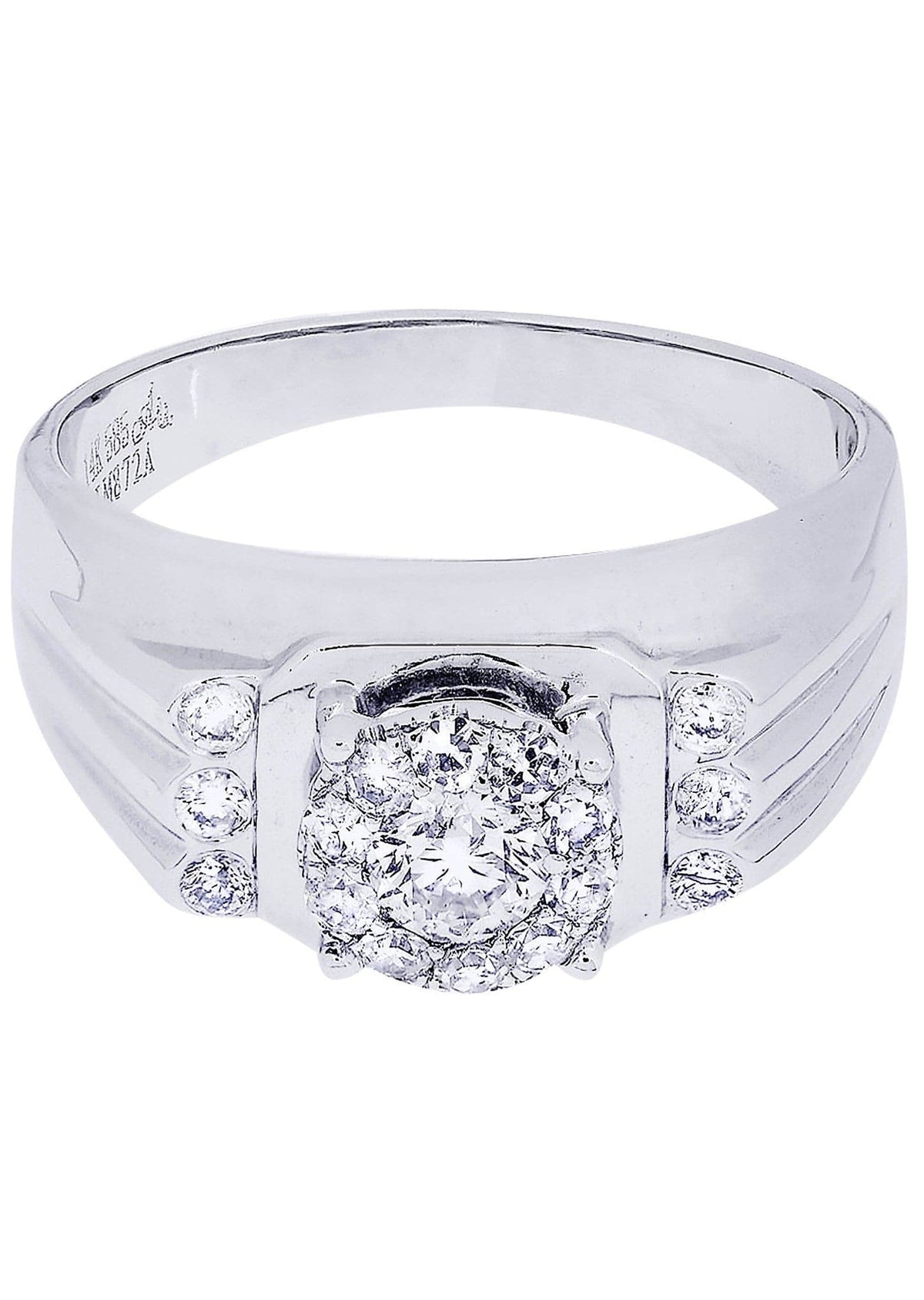 White Gold Mens Diamond Ring| 0.34 Carats| 8.12 Grams
