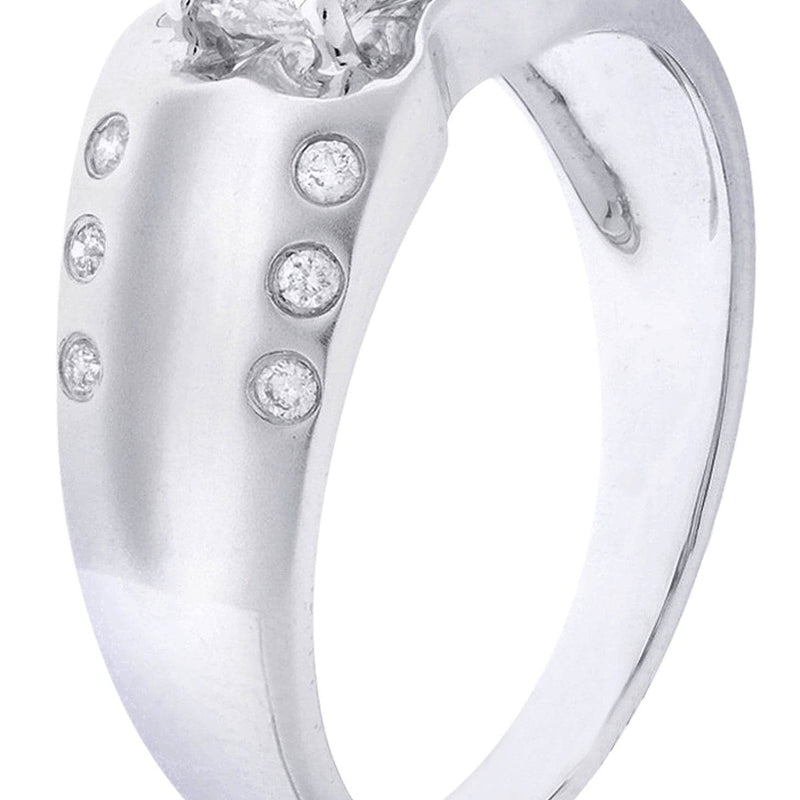 White Gold Mens Diamond Ring| 0.74 Carats| 5.52 Grams