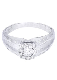 White Gold Mens Diamond Ring| 0.65 Carats| 6.53 Grams