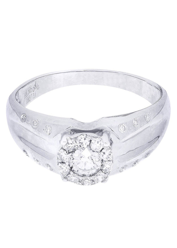White Gold Mens Diamond Ring| 0.65 Carats| 6.53 Grams