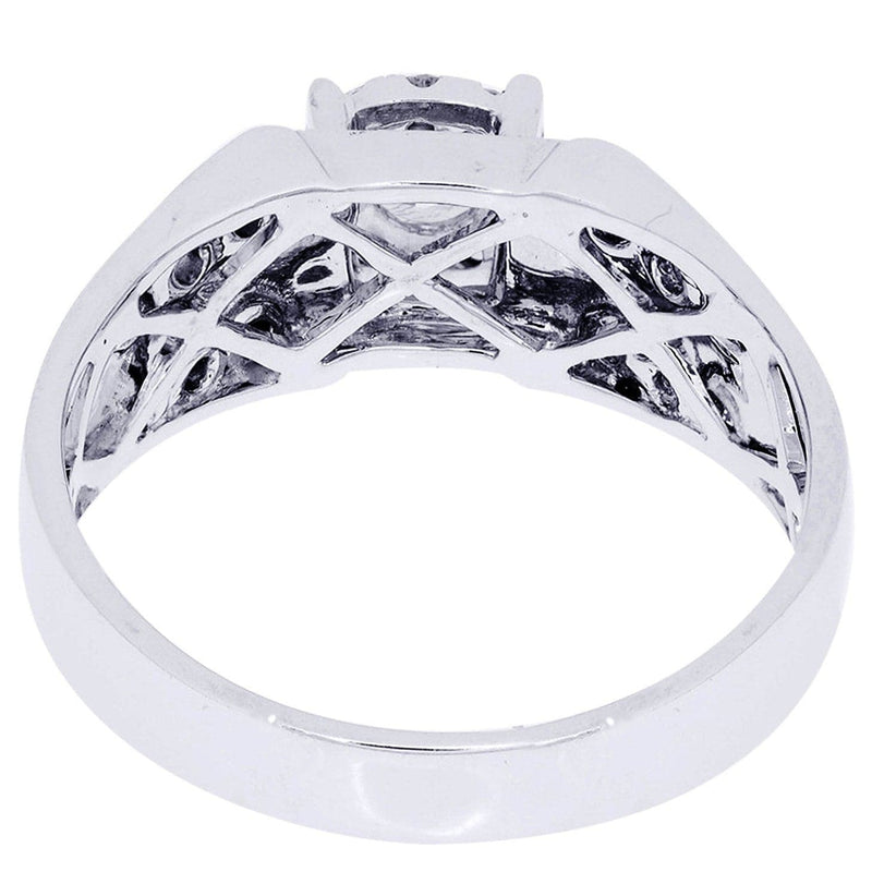 White Gold Mens Diamond Ring| 0.77 Carats| 6.41 Grams