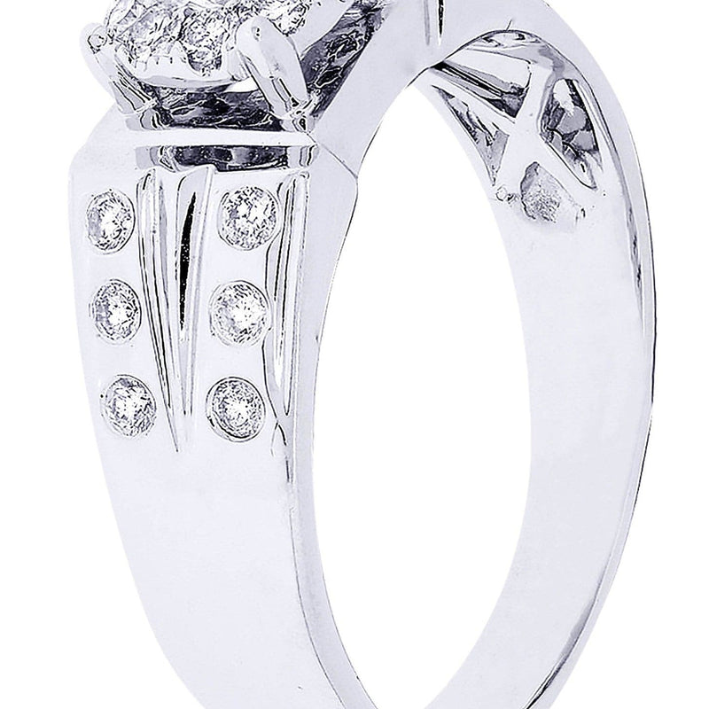White Gold Mens Diamond Ring| 0.77 Carats| 6.41 Grams