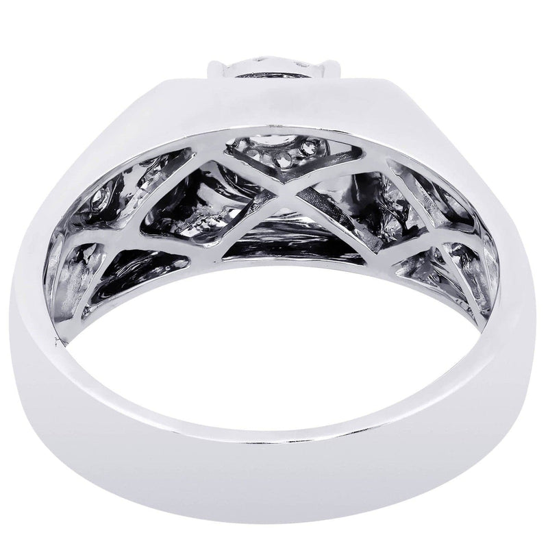 White Gold Mens Diamond Ring| 0.72 Carats| 9.45 Grams