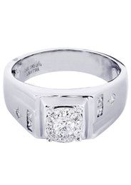White Gold Mens Diamond Ring| 0.72 Carats| 9.45 Grams