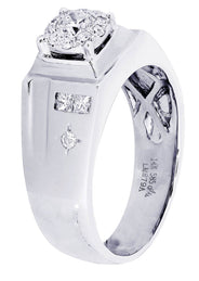 White Gold Mens Diamond Ring| 0.72 Carats| 9.45 Grams