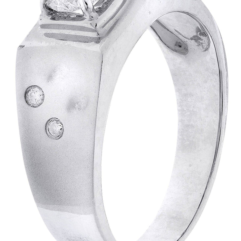 White Gold Mens Diamond Ring| 0.66 Carats| 6.36 Grams