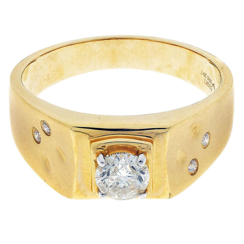 Mens Diamond Ring / Pinky Diamond Ring| 0.64 Carats