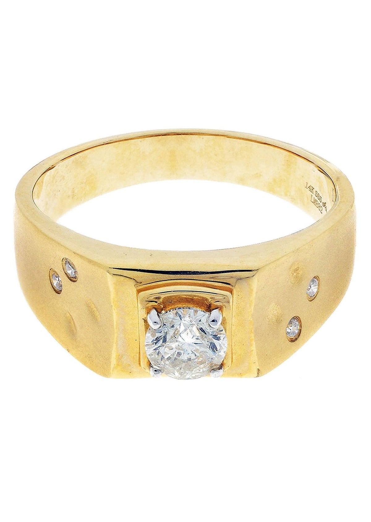 Mens Diamond Ring / Pinky Diamond Ring| 0.64 Carats