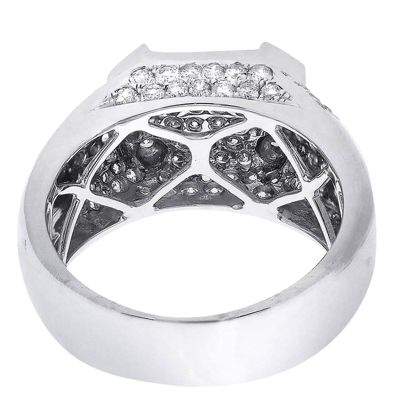 White Gold Mens Diamond Ring| 1.91 Carats| 12.01 Grams
