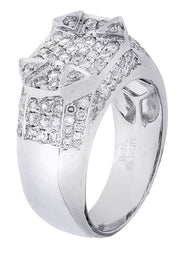 White Gold Mens Diamond Ring| 1.91 Carats| 12.01 Grams