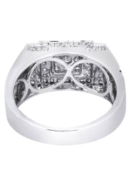 White Gold Mens Diamond Ring| 1 Carats| 9.11 Grams